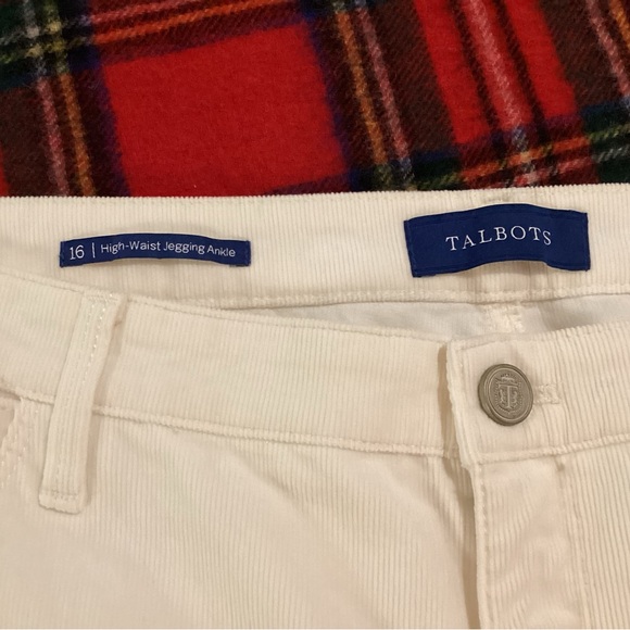 Talbots white corduroy pants - Picture 7 of 9